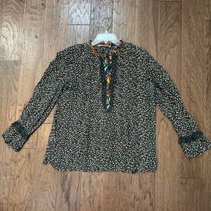 Loft long sleeve blouse size large